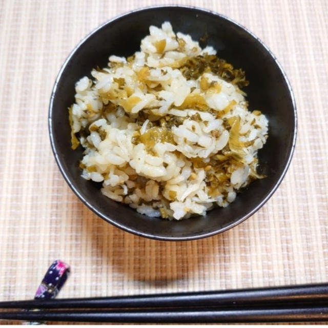 【晩御飯のご提案】高菜としらすの混ぜご飯