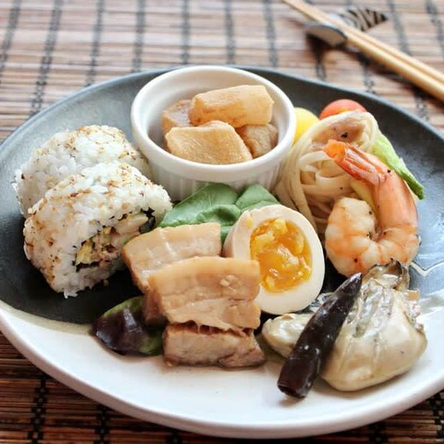 豚バラ煮とおつまみプレート