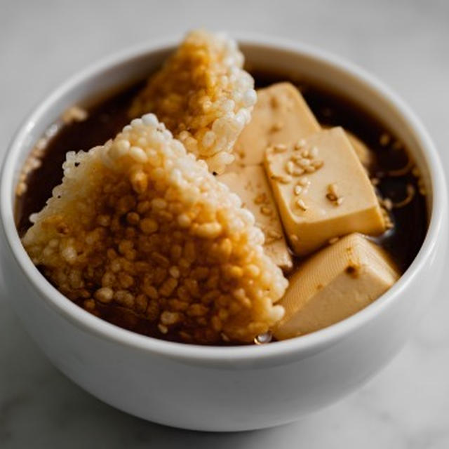 中華おこげのうずみ豆腐のレシピ