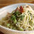 ふきのとうとソーセージのパスタ