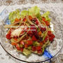 ＜タコとトマトの冷製パスタ＞と、新潟県胎内市「とんかつ志加豪 (トンカツシカゴ)」 