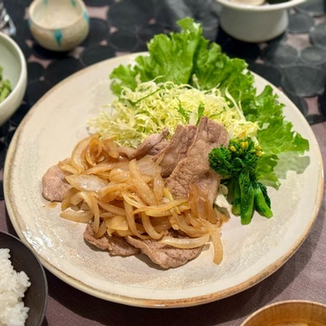 志麻さんのしょうが焼きの夜ごはん