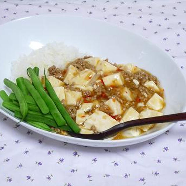 麻婆豆腐ごはん♪