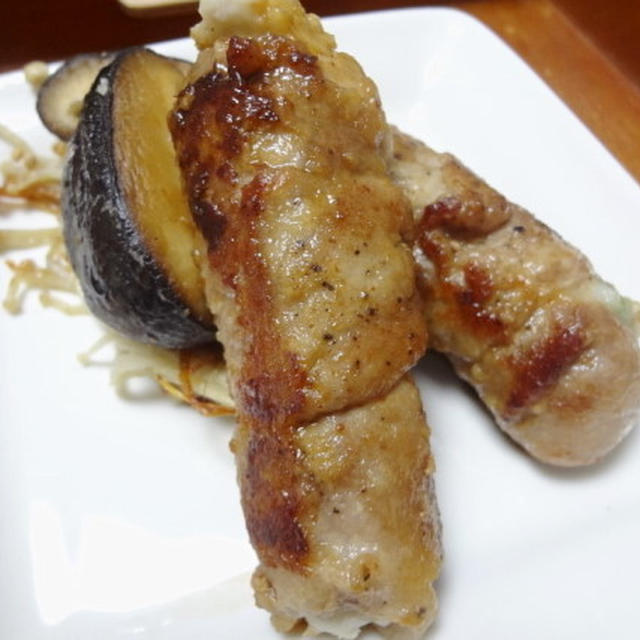 里芋の豚肉巻き・バルサミコ醤油ソース