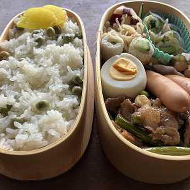 うすいえんどう豆ご飯弁当