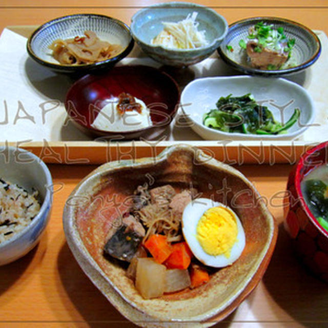 日本食に飢えていた旦那に、和食ディナー