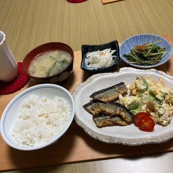 とっても簡単さんまの蒲焼き(レシピ有)メインの晩御飯