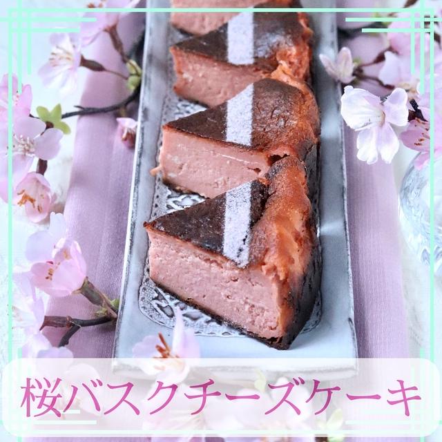 【今日も雨️ 桜が散っちゃう〜桜バスクチーズケーキ〜】一昨日の土曜日は良いお天気でお花...