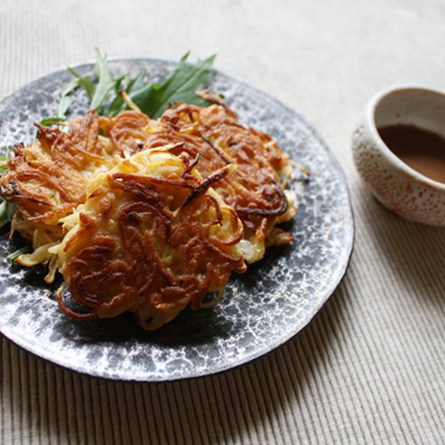 香ばし桜えびのネギだく素麺お焼き