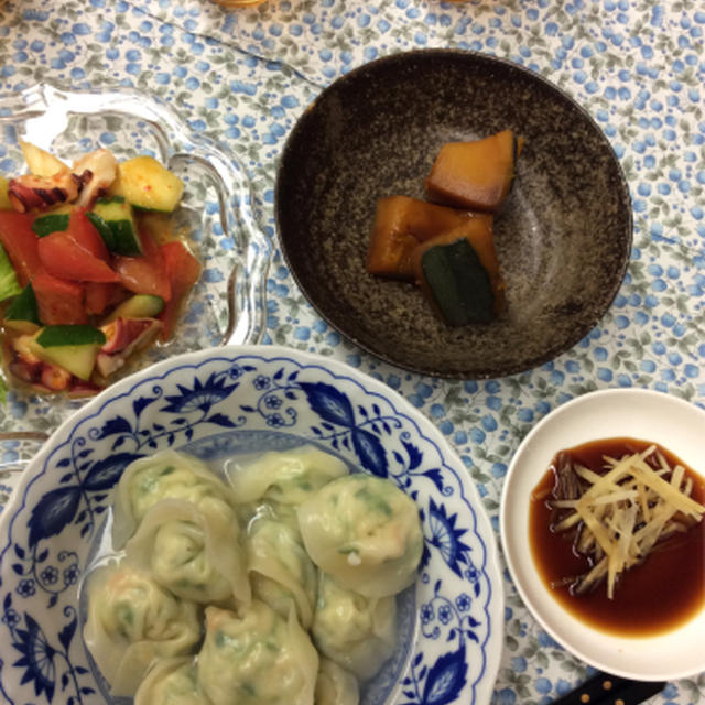 7月第3週の教室、アツアツ水餃子
