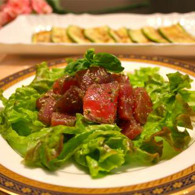 簡単美味しい♪まぐろのサラダ＆プチトマトのシンプルパスタ