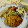 豚のミルフィーユカツ　チーズカレーソース