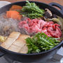 すき煮の晩ごはん。