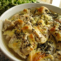 トースターで簡単★胸肉のチーズ焼き