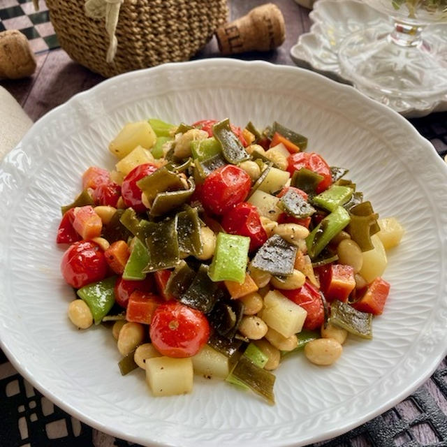 昆布締めに使った昆布で〜野菜と昆布の白ワイン煮