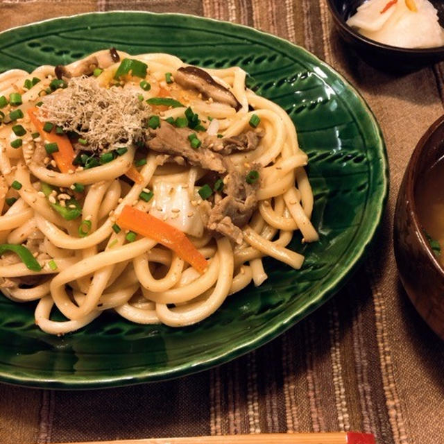 あっさりだけど美味しい♪だしが決め手の焼うどんハート