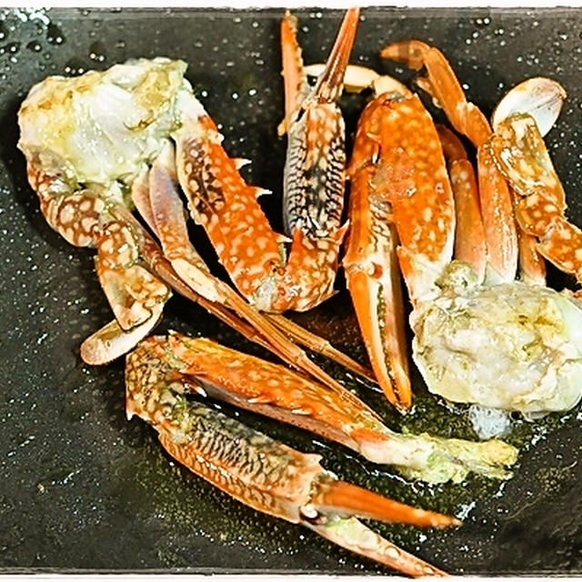 渡り蟹のトマトクリームパスタ（レシピ）