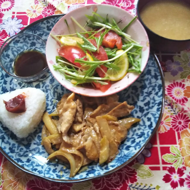 お料理レシピその②★セロリ入り☆豚肉のマヨ生姜焼き★