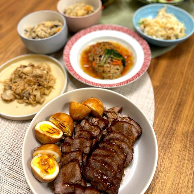 最近のおうちごはん 失敗した半熟たまご