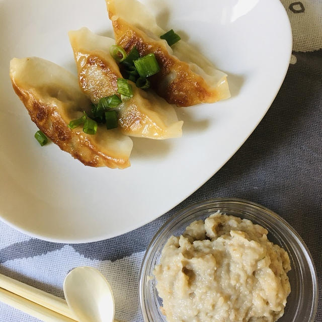 ミキサー食：餃子　＆　自宅安静中