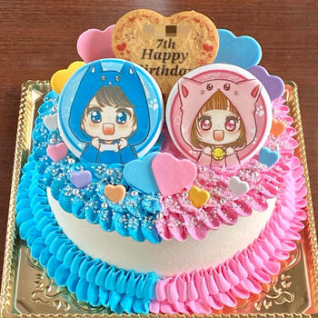 【ちろぴのケーキ】推しが可愛い♡イメージカラーのケーキ