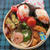 *鮭おむすびと冷食入れ使っちゃった弁当♪