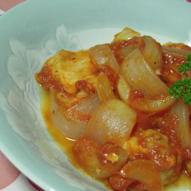 鶏むね肉のトマト煮