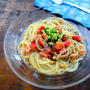 もずくとトマトの和風冷製パスタ