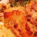 鶏もも肉と玉ねぎのマスタードオーブン焼き