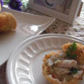 煮物簡単アレンジ「子供も大好き♪里芋のもっちりコロッケ♪」＆おまけの「黒豆の簡単カナッペ」 by toshieさん