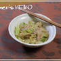 昨日のお昼ご飯　～レシピは『キャベツの中華風蒸し煮と玉子スープ』です～