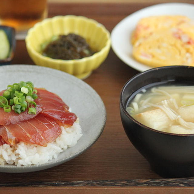 【夜ラクごはん】マグロの漬け丼が簡単おいしい献立