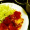 お豆腐とトマトの生姜焼き☆