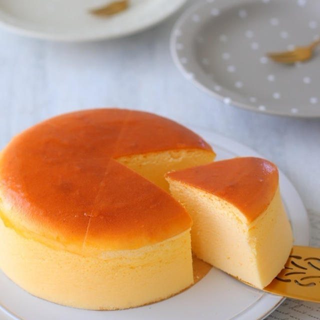 割れにくいスフレチーズケーキ♪