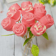 【材料3つ】チョコマシュマロで作るバラの花
