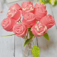 【材料3つ】チョコマシュマロで作るバラの花