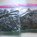 紫蘇の葉、穂紫蘇の冷凍保存