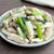 鶏むね肉と小松菜大根のワサビ炒め