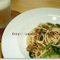 ＊ぴりっと辛〜い！ほうれん草とそぼろのパスタ＊