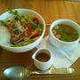 娘とnana's green teaで晩ごはん