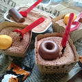 〜Halloween sweets〜ダイソーショコラシフォンmixでのっけカップケーキ
