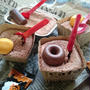 〜Halloween sweets〜ダイソーショコラシフォンmixでのっけカップケーキ