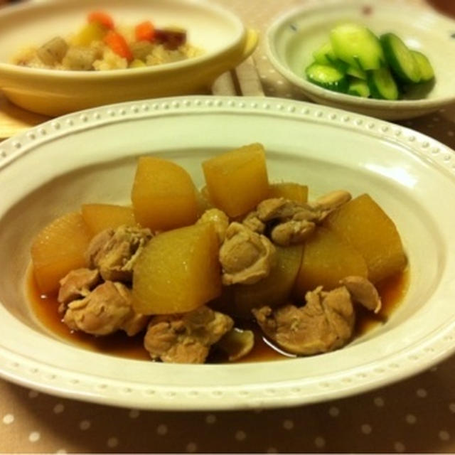 大根と鶏肉のみそ煮