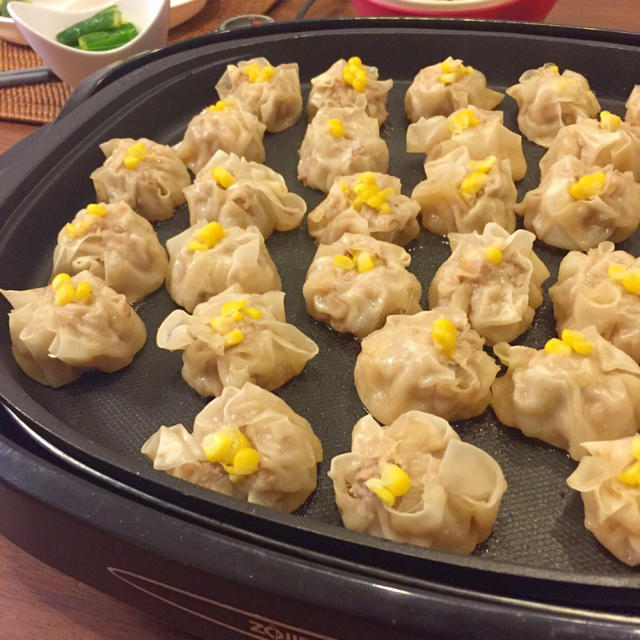 甘い♡とうもろこしたっぷり焼き焼売＊食べ物日記と悶絶