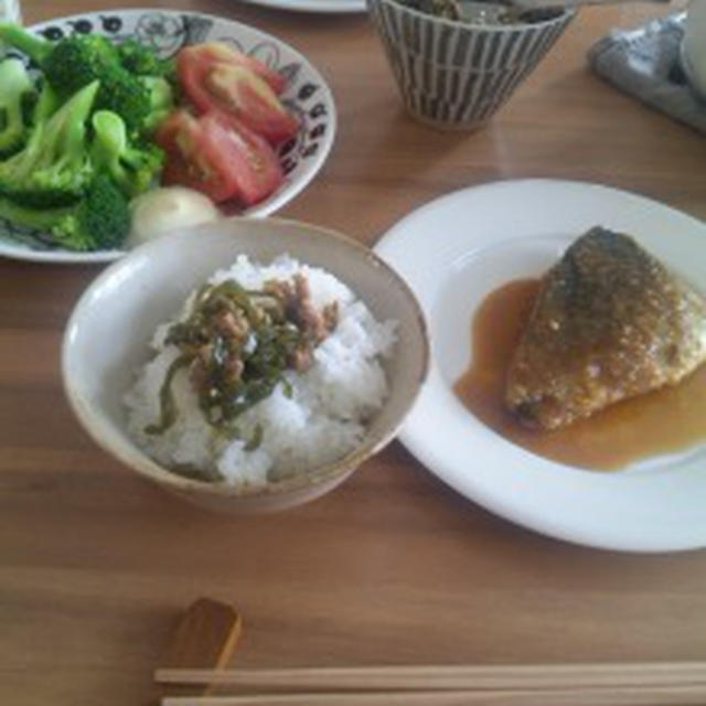 ピーマンとツナの梅おかかふりかけ