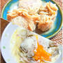油揚げコロッケ と 手間暇かけないクリームパスタ