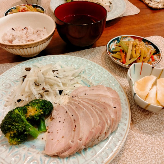 ヘルシオオーブンで豚ロースの低温ハム