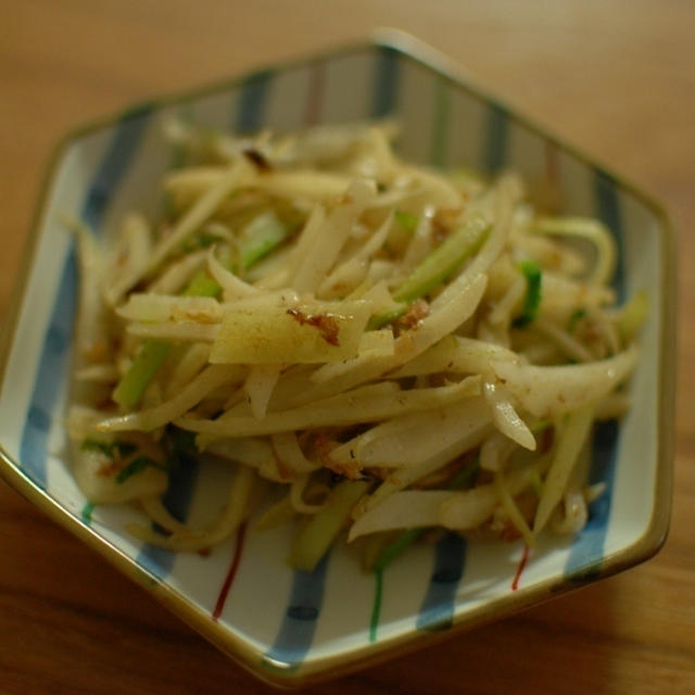 大根の皮で作るおつまみ