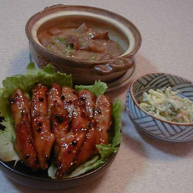 鶏スペアリブ＆どて焼き