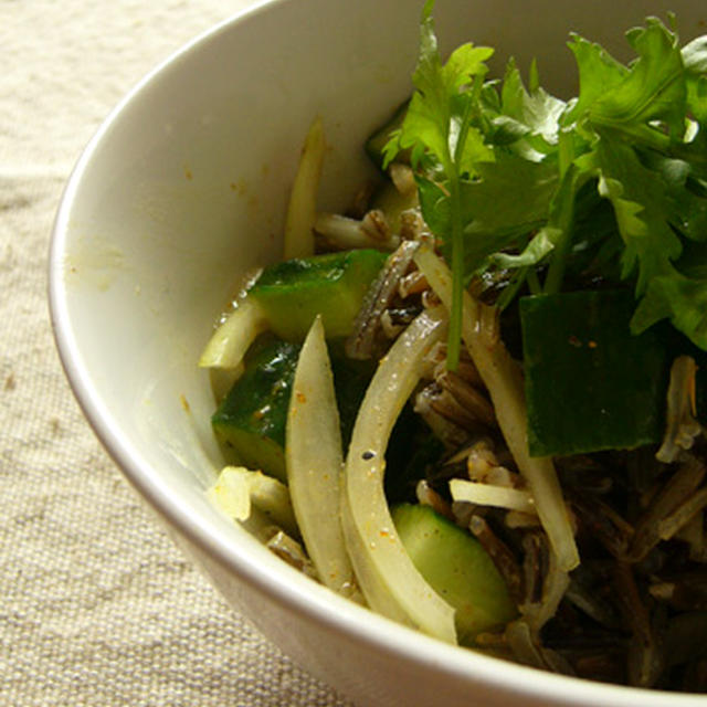 ワイルドライスのスパイシーサラダ